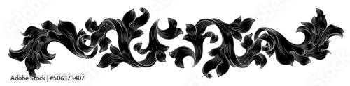 Crest Coat Of Arms Filigree Heraldic Border Band