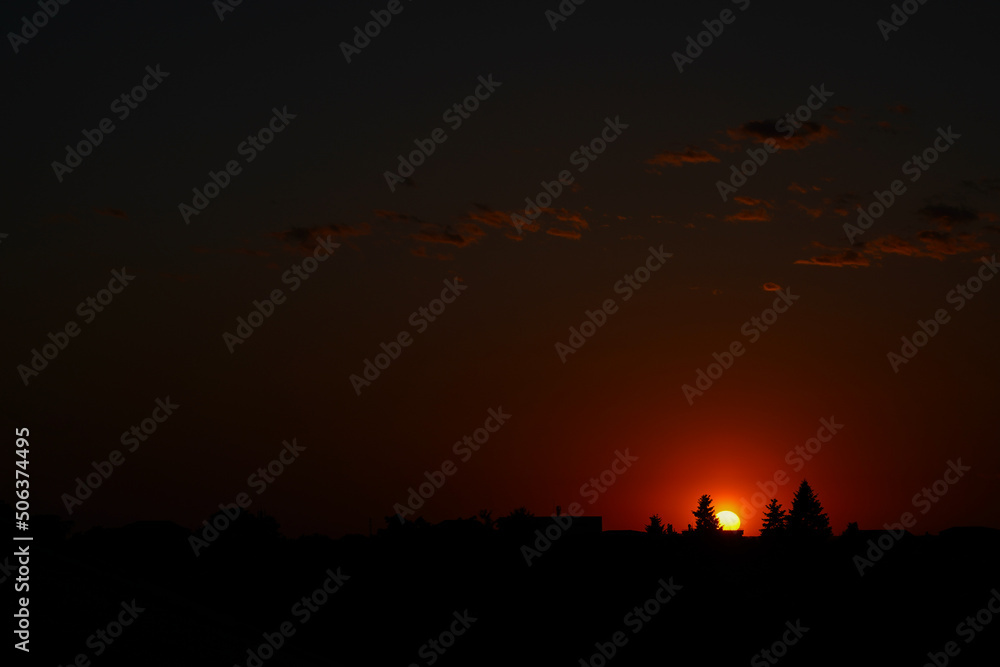 sunset somewhere in Bucharest in May 2022