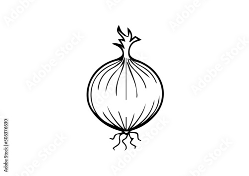 illustration of onion best graphics design in vector art