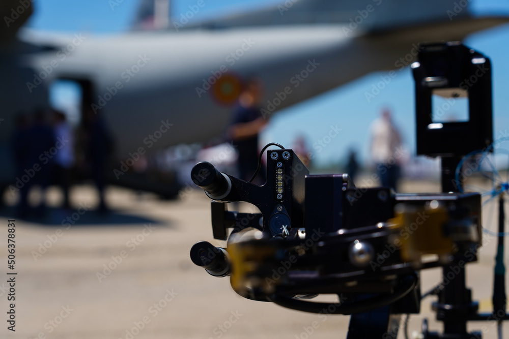 Obraz premium military equipment at a specialized fair.