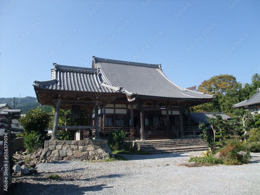 明泉寺　鐘楼　本堂　岐阜県　垂井町