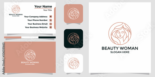 beauty logo and branding card