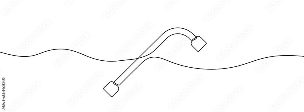 Continuous line drawing of wrench. Wrench linear icon. One line drawing background. Vector illustration. Wrench continuous line icon. Continuous line drawing of wrench. Wrench linear icon. One line drawing background. Vector illustration. Wrench continuous line icon.