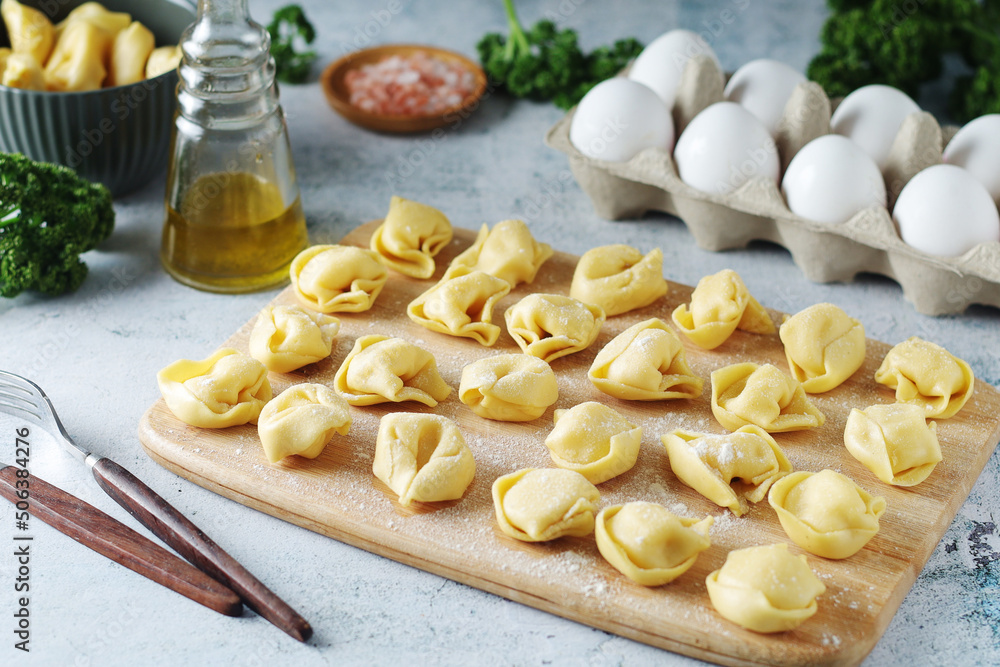 Tortellini - dumplings typical dish from Italian cuisine Tortellini - dumplings typical dish from Italian cuisine