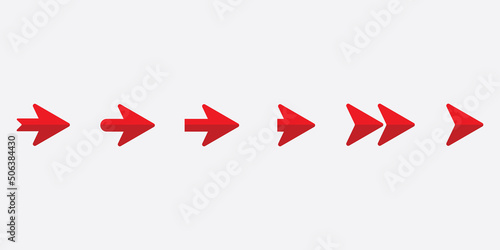 Trendy arrow icon set for your design.