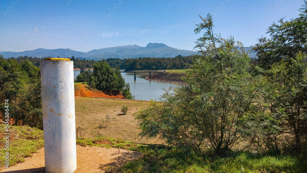 Scenic view of Sasumua Dam in the Aberdare Ranges, Kenya Scenic view of Sasumua Dam in the Aberdare Ranges, Kenya