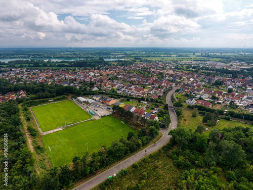 Luftbild von Huttenheim