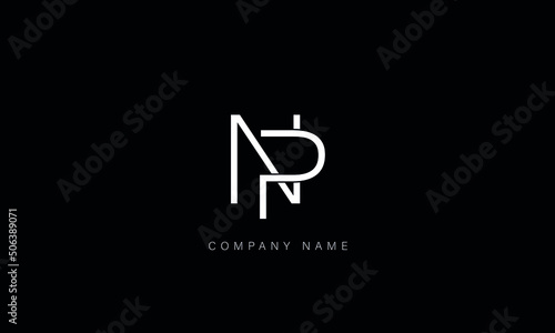 NP, PN, Abstract Letters Logo Monogram photo