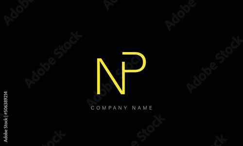 NP, PN, Abstract Letters Logo Monogram