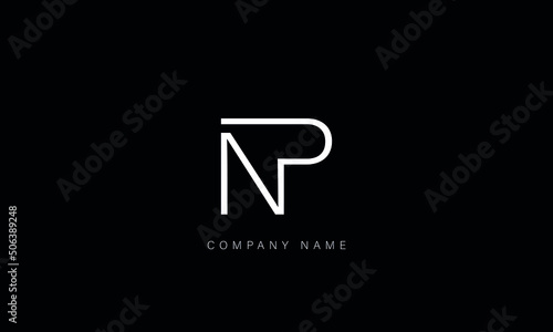 NP, PN, Abstract Letters Logo Monogram