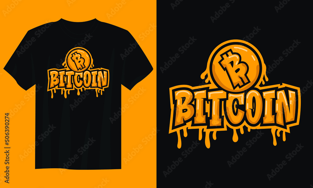 bitcoin typography t shirt design, motivational typography t shirt design, inspirational quotes t-shirt design
