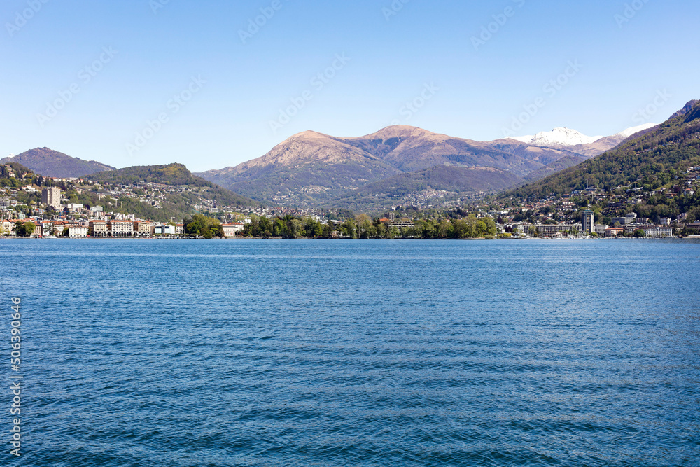 Vue panoramique de Lugano et du parc Ciani
