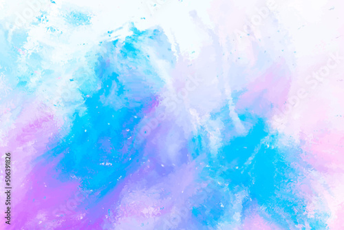 Abstract wet pink and purple watercolor background texture