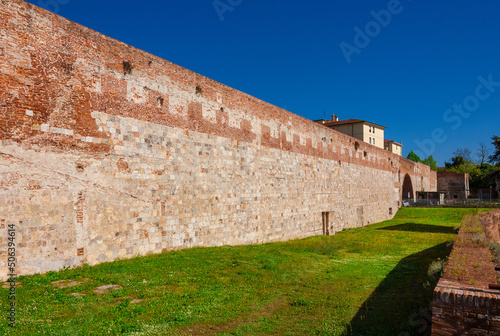 Pisa medieval walls ruins