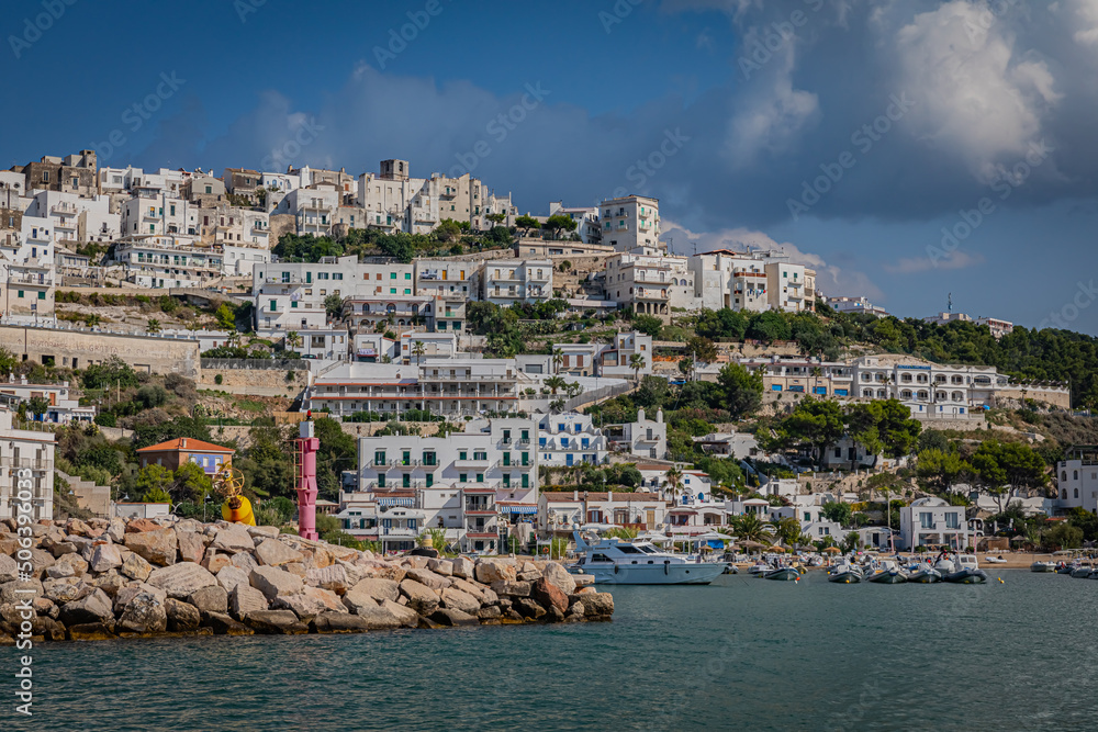 Peschici is a town and comune in the province of Foggia in the Apulia region of southeast Italy