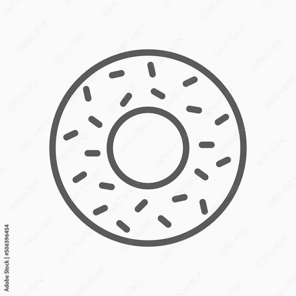 donut icon, doughnut vector, dessert illustration donut icon, doughnut vector, dessert illustration
