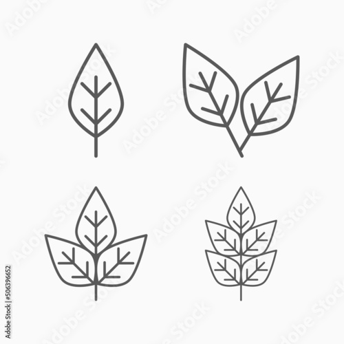leaves icon  leaf vector  foliage illustration