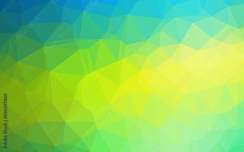 Light Blue, Yellow vector polygon abstract background. Light Blue, Yellow vector polygon abstract background.