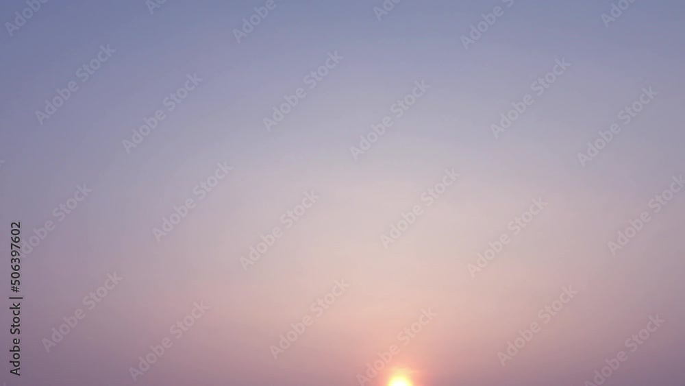 Golden sunrise n sun light ray on pastel pink blue sky, 4k TimeLapse Golden sunrise n sun light ray on pastel pink blue sky, 4k TimeLapse