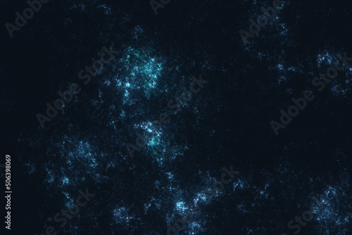 Spirit of the cosmic nebula in futuristic stylistic. Space decorative 3d render background