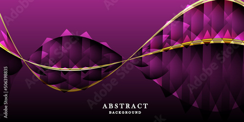 Luxury violet gold background vector