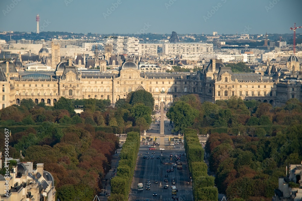 Obraz premium Close-up view of the Champs Elysees in Paris France