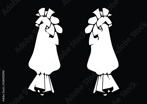 illustration of dress fashion best graphics design in vector art