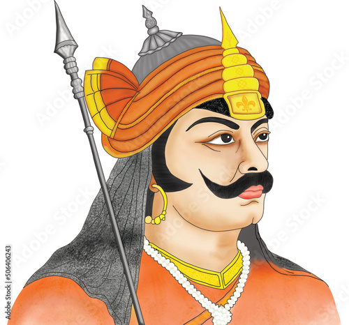 Pratap Singh I, popularly known as Maharana Pratap, was a king of Mewar from the Sisodia dynasty. Pratap became a folk hero for his military resistance against the expansionism of the Mughal Empire. photo