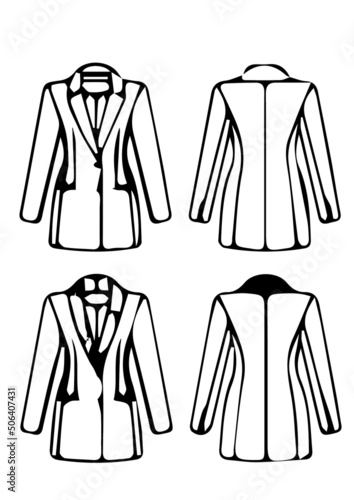 illustration of  business man dress  garments fashion best graphics design in vector art