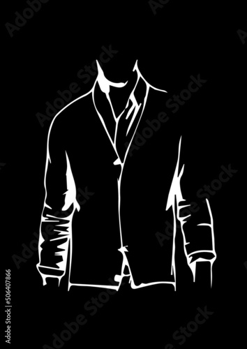 illustration of  business man dress  garments fashion best graphics design in vector art