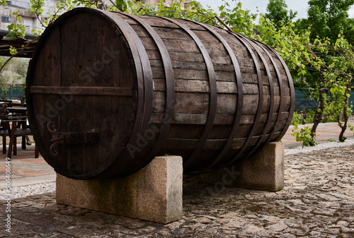 Wooden barrel. Container used for the production and elaboration of wines 