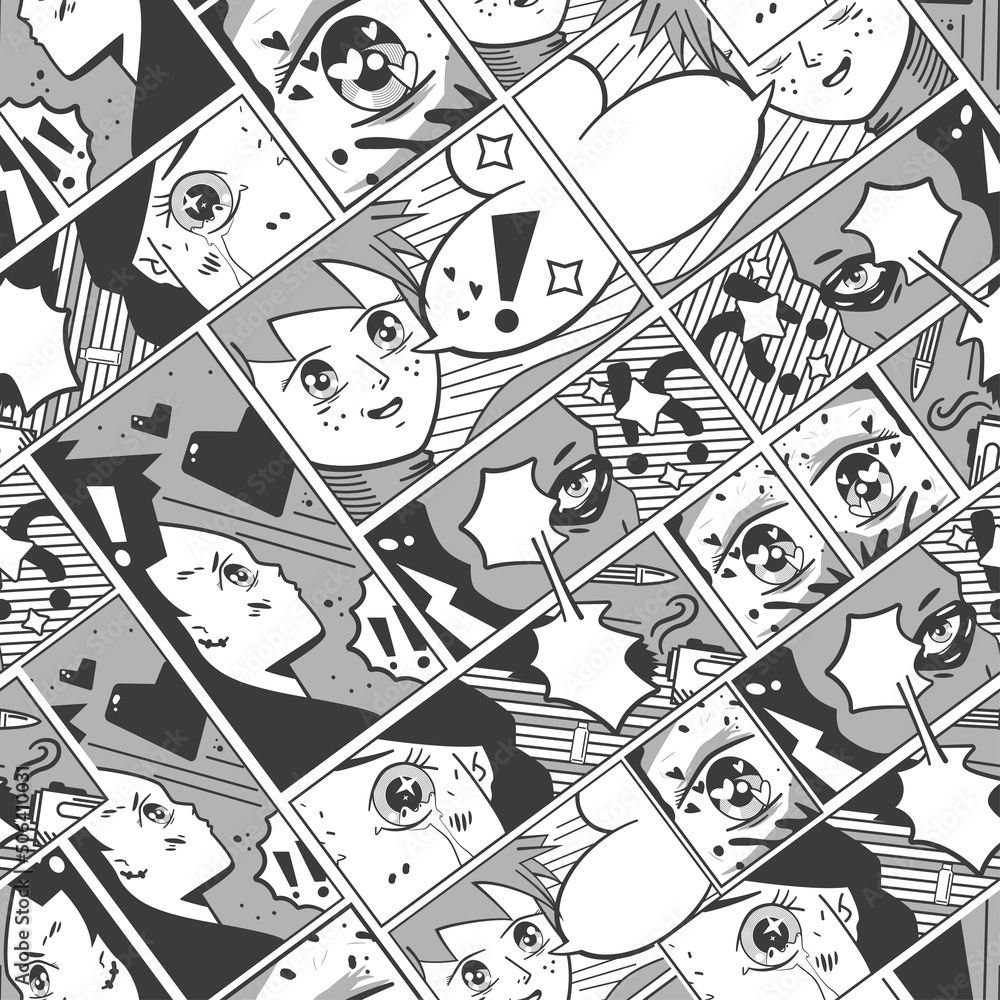 anime-vector-cartoon-seamless-pattern-background-for-wallpaper