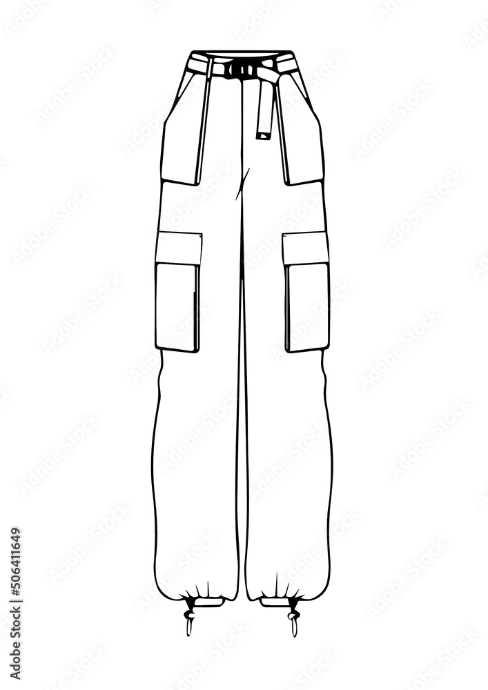 illustration of cargo pants best graphics design in vector art illustration of cargo pants best graphics design in vector art