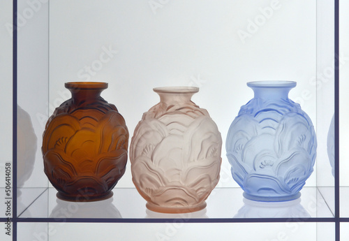 Art deco glass vase photo