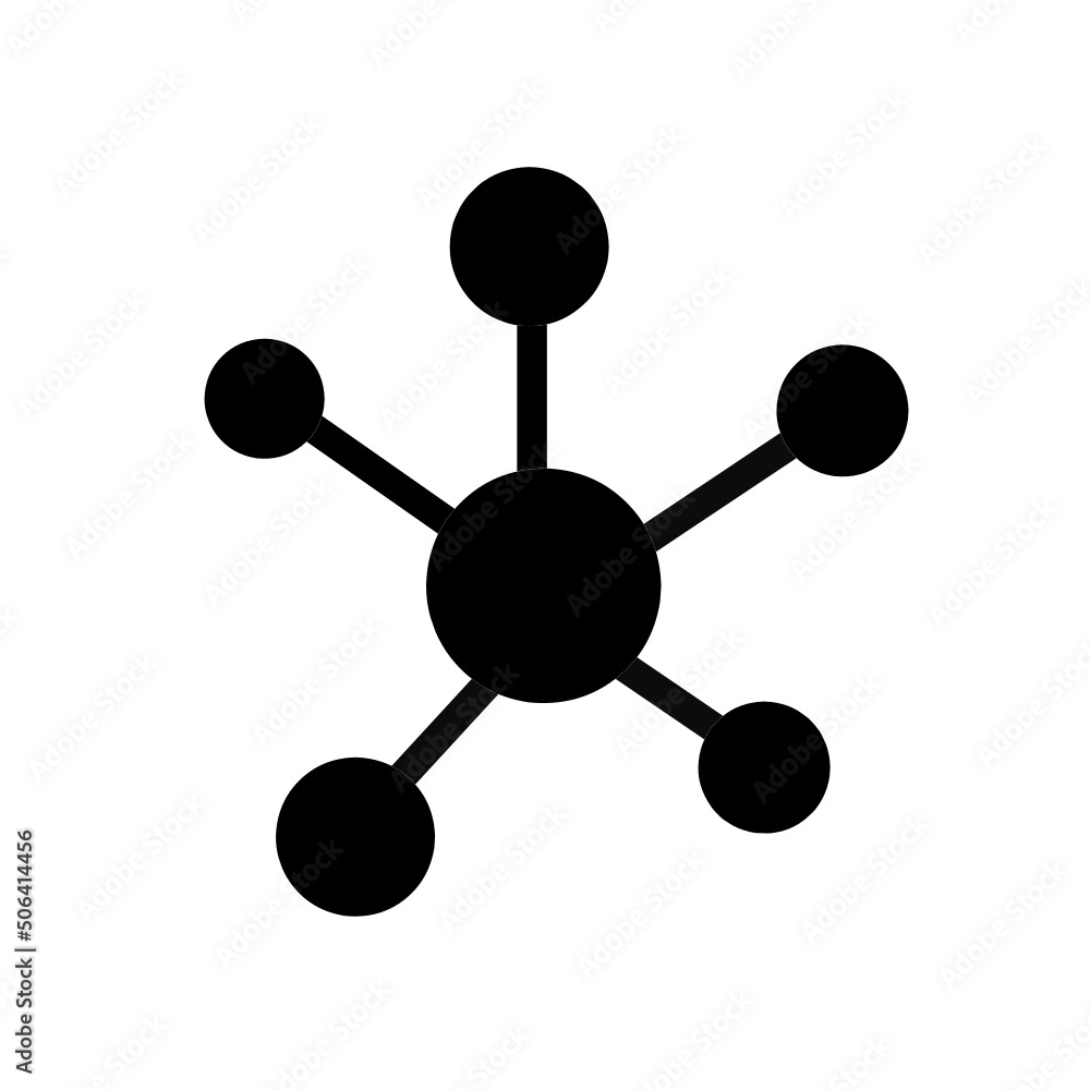 molecular icon vector with simple design molecular icon vector with simple design