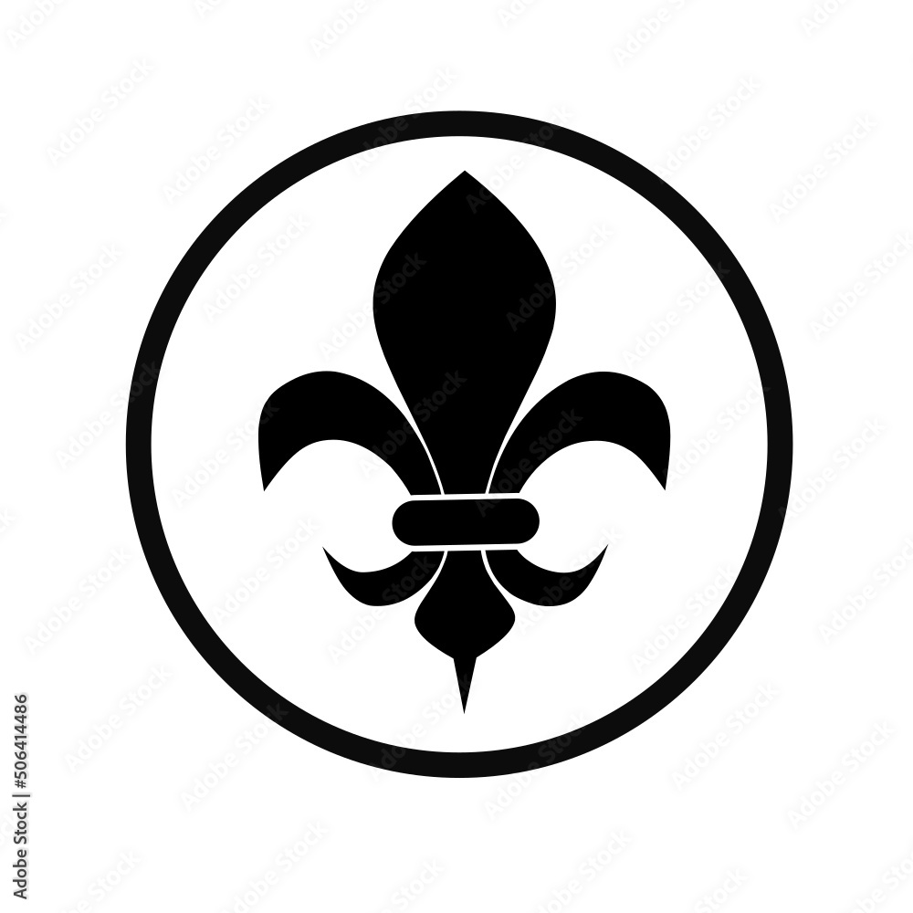 fleur delis icon vector with simple design fleur delis icon vector with simple design