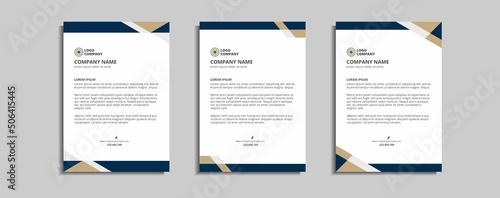 modern corporate letterhead template design