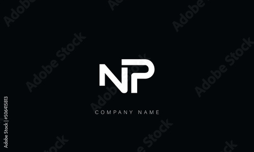 NP, PN, Abstract Letters Logo Monogram