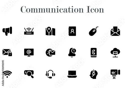 illustration of communication icon best graphics design in vector art