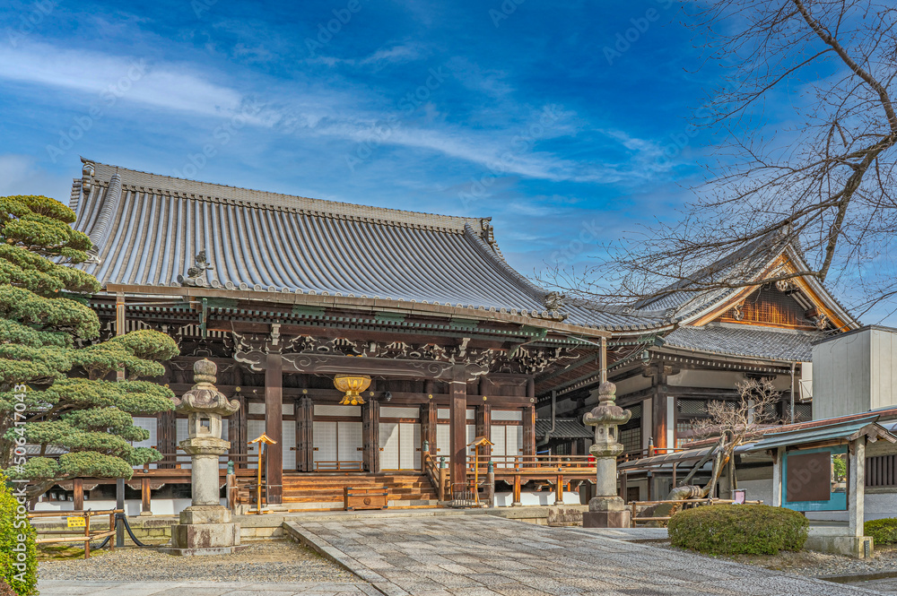 Traditional buddhist temple in Kyoto, Japan