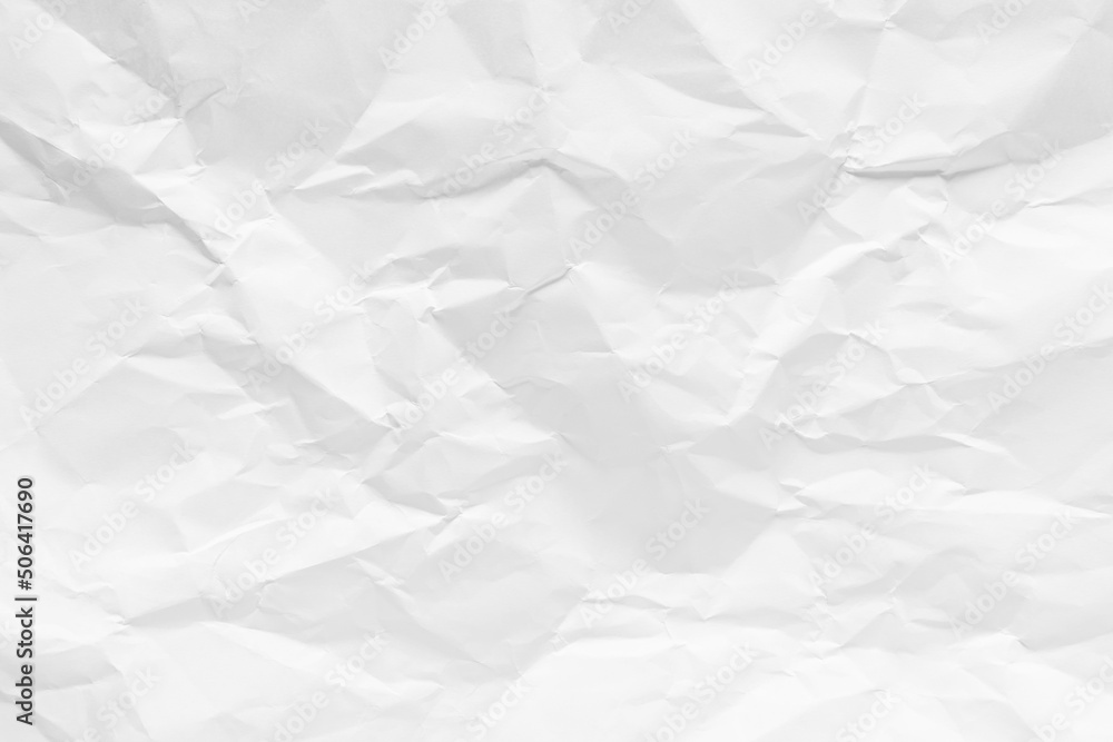 White crumpled paper texture background, clean white wrinkled paper, top view. White crumpled paper texture background, clean white wrinkled paper, top view.