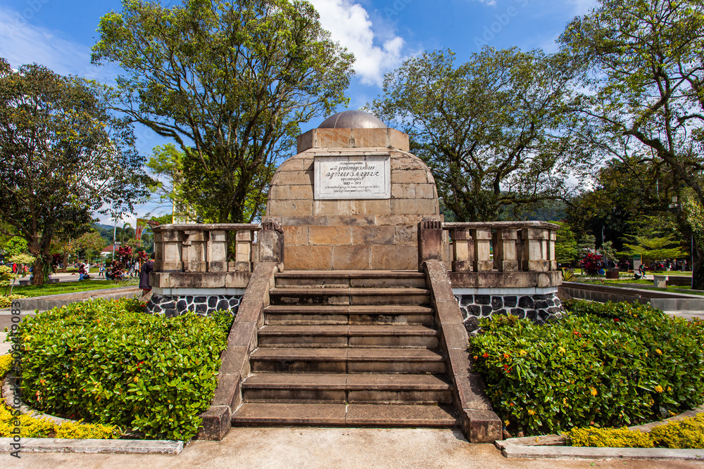 The Lingga Monument, a historic cultural heritage building located in the center of Sumedang city square, it's dedicated to the former regent of Sumedang.