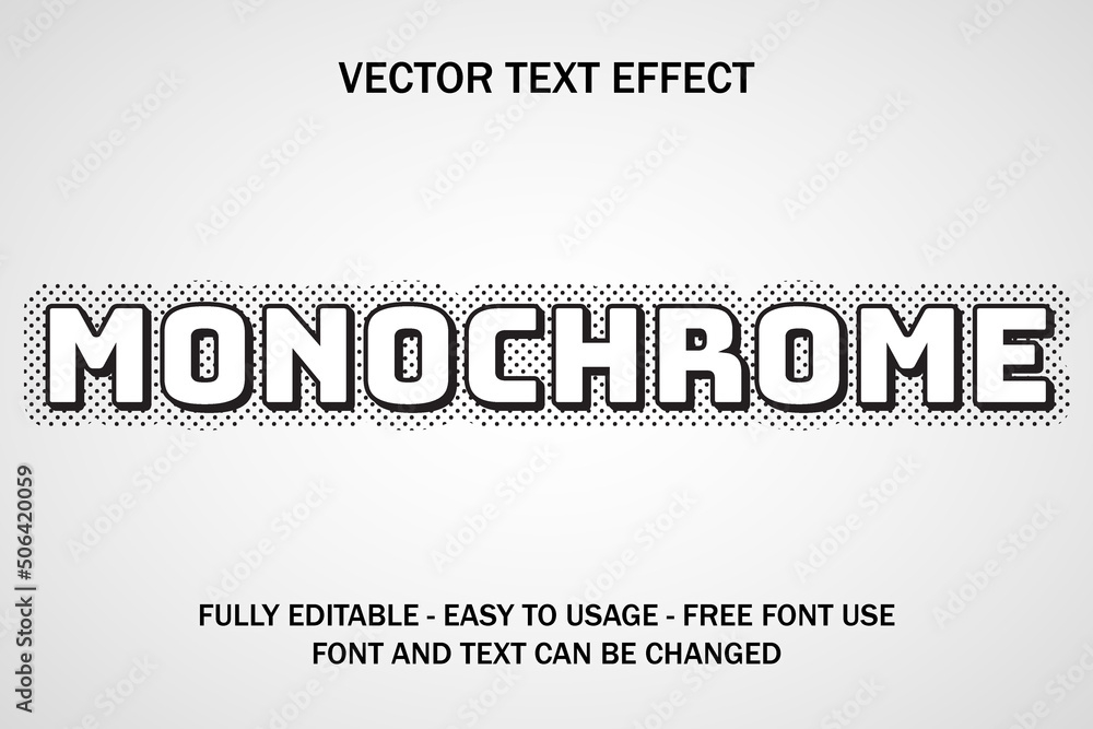 monochrome 3d editable text effect font style black white vector illustration template background wallpaper