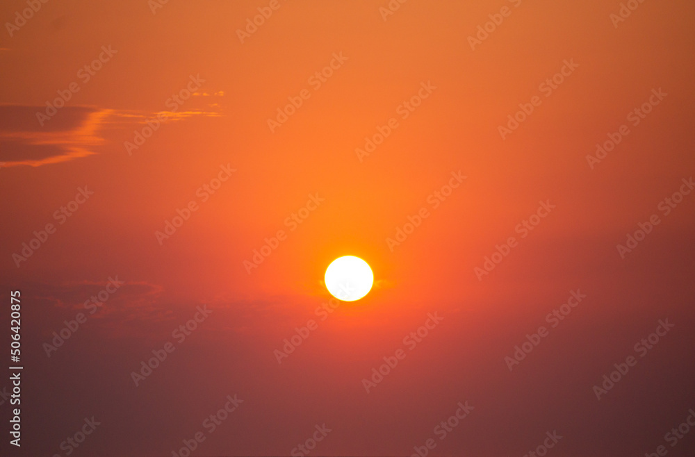 Orange Morning Beach Sunrise