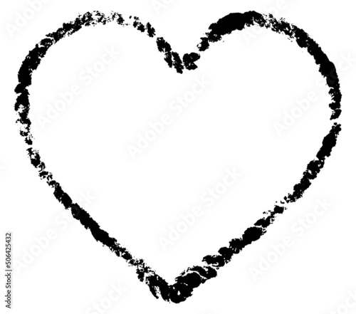 Schwarzes Tau Herz Stempel