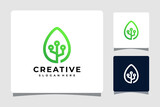 Leaf Technology Logo Template Design Inspiration