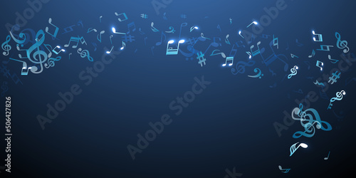 Music note symbols vector design. Melody