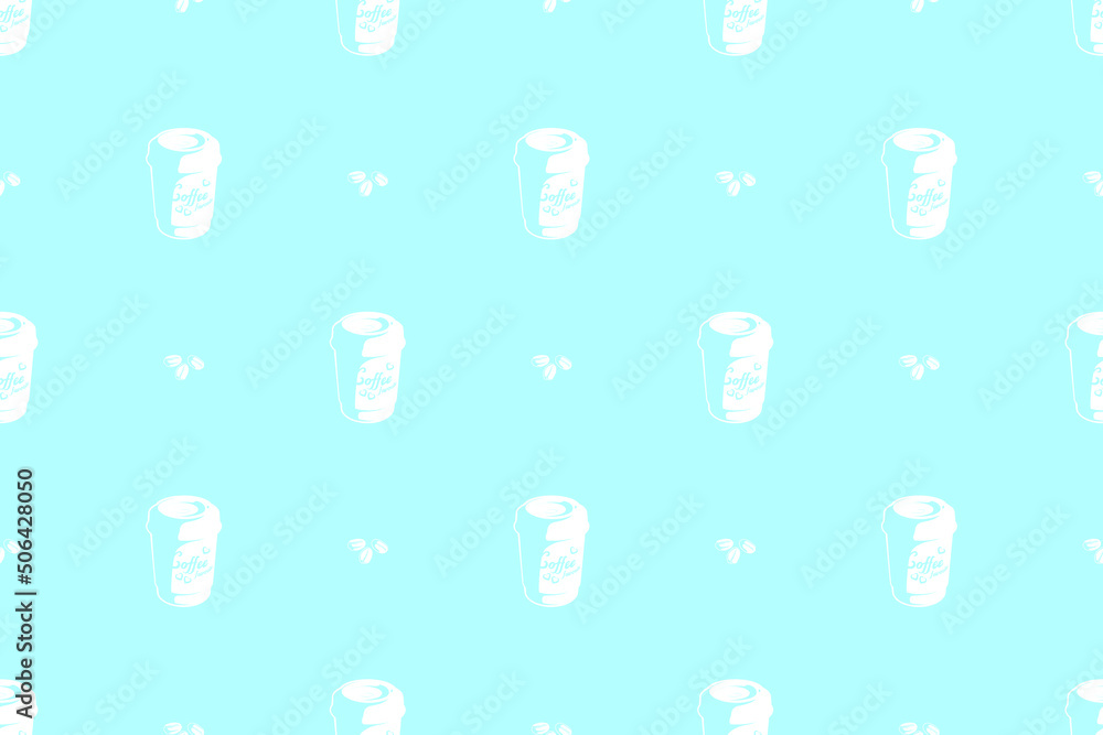 Seamless pattern on the theme of coffee. Seamless pattern on the theme of coffee.