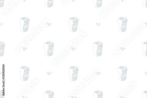 Seamless pattern on the theme of coffee.