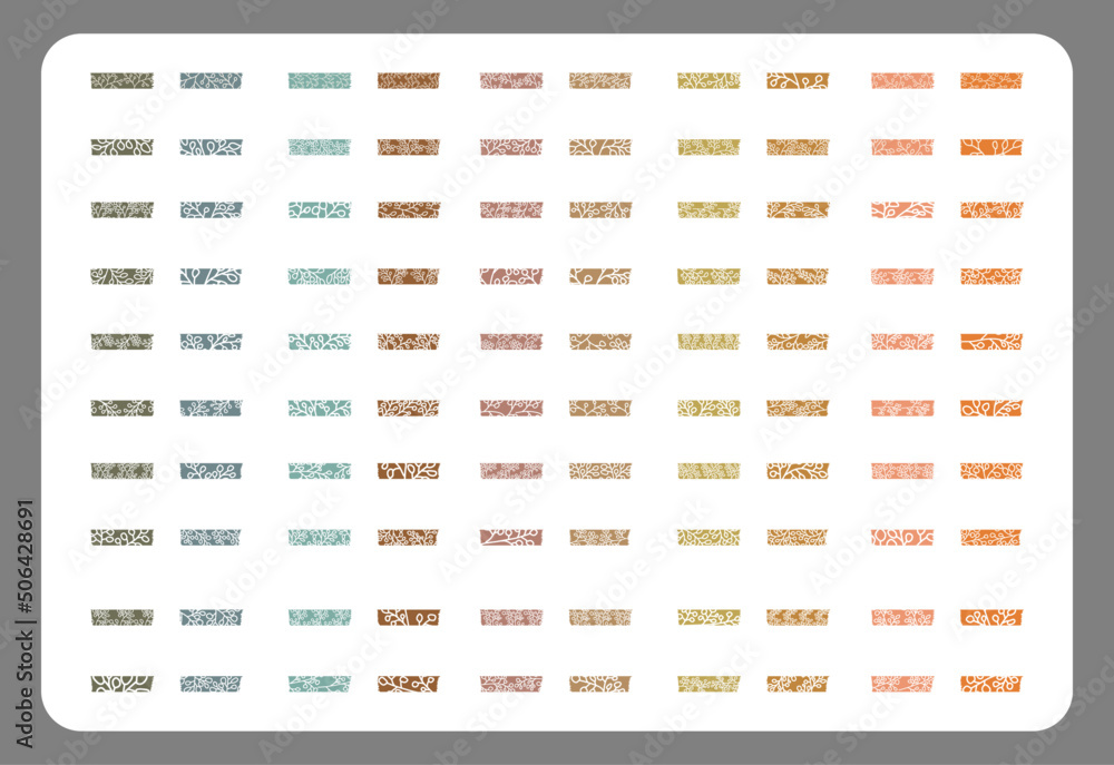 Hand Drawn Washi Tape Set Hand Drawn Washi Tape Set